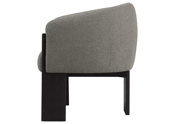 903166 Valdez Boucle Upholstered Barrel Back Accent Chair Brown