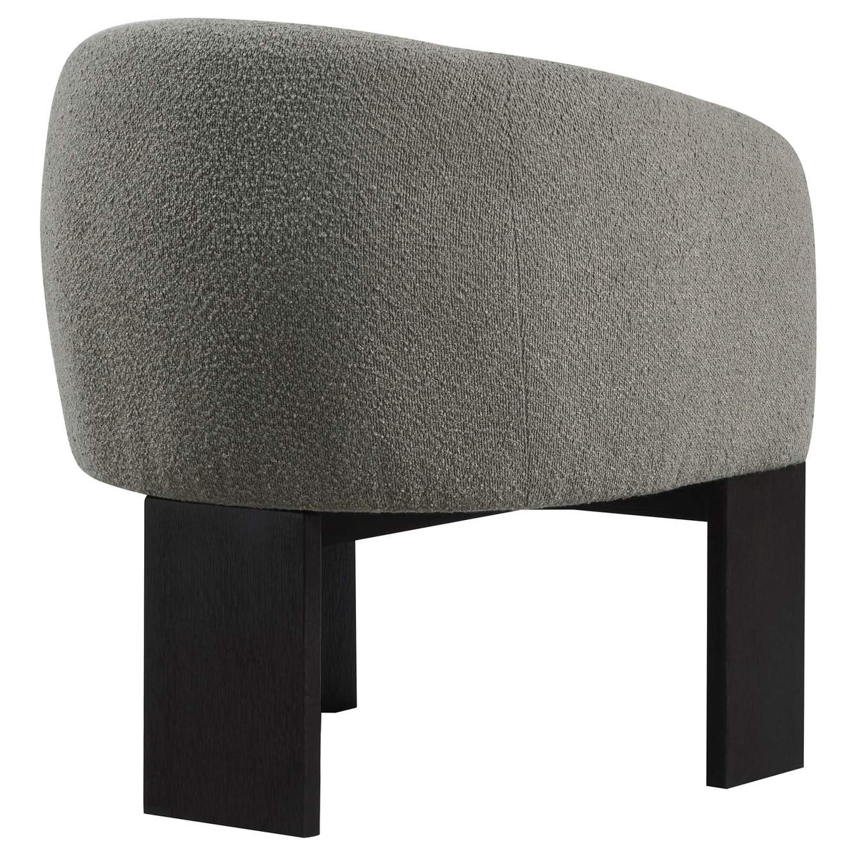 903166 Valdez Boucle Upholstered Barrel Back Accent Chair Brown