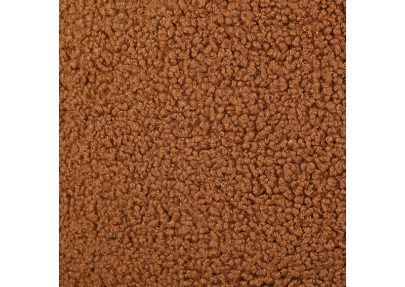 903167 Zonie Boucle Upholstered Barrel Back Accent Chair Orange