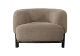 903170 Lawler Upholstered Barrel Back Accent Chair Brown and Black