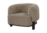 903170 Lawler Upholstered Barrel Back Accent Chair Brown and Black