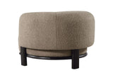 903170 Lawler Upholstered Barrel Back Accent Chair Brown and Black