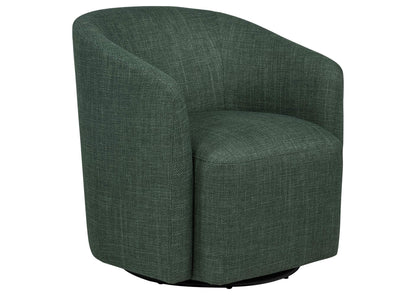 903222 Mossbrook Fabric Upholstered Swivel Accent Chair Green
