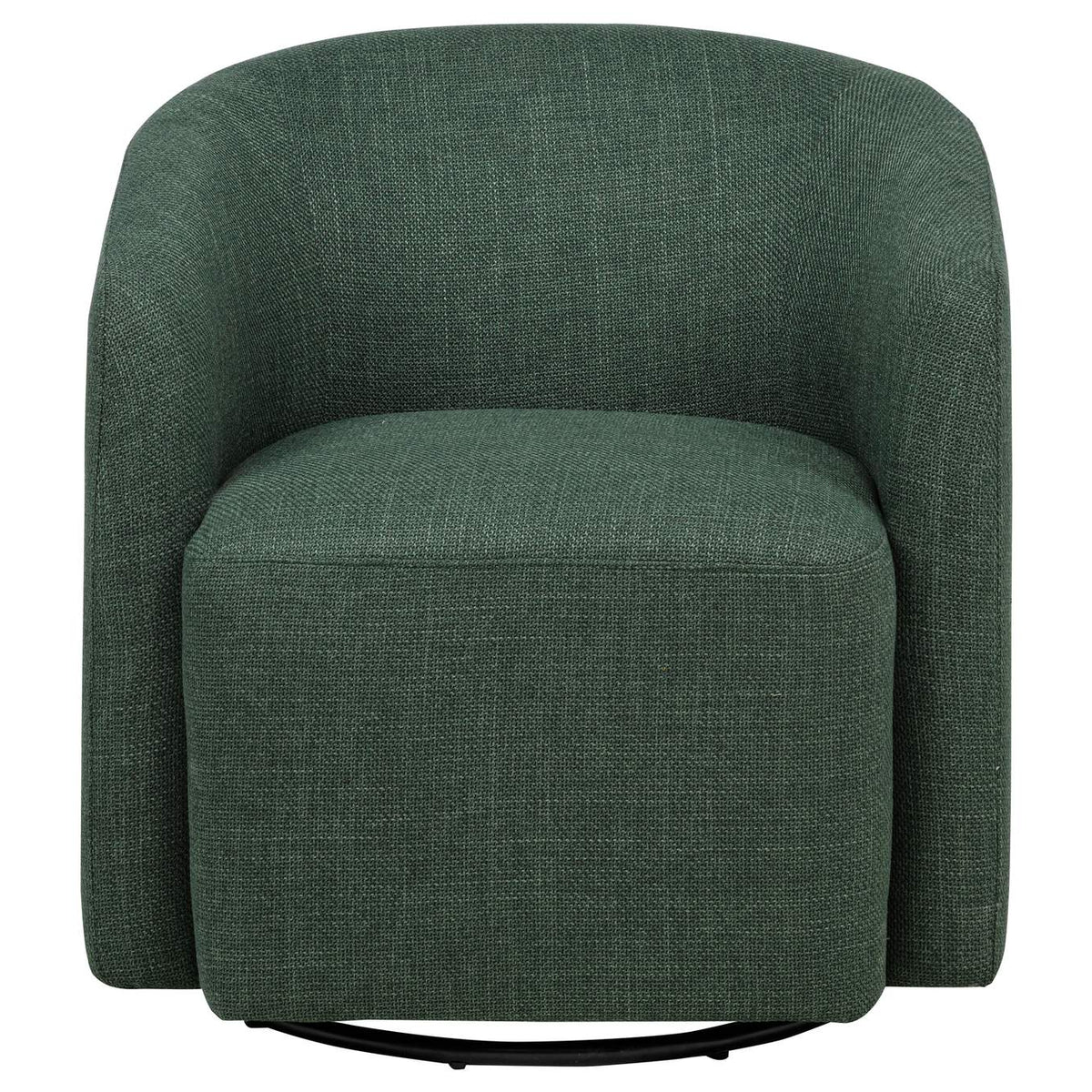 903222 Mossbrook Fabric Upholstered Swivel Accent Chair Green