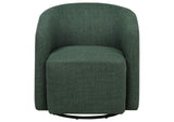 903222 Mossbrook Fabric Upholstered Swivel Accent Chair Green