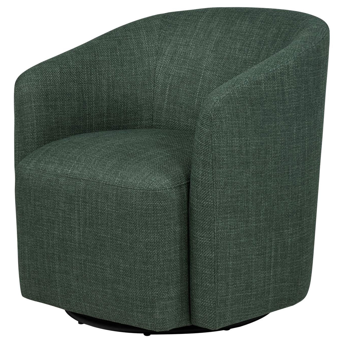 903222 Mossbrook Fabric Upholstered Swivel Accent Chair Green