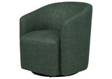 903222 Mossbrook Fabric Upholstered Swivel Accent Chair Green