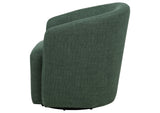 903222 Mossbrook Fabric Upholstered Swivel Accent Chair Green