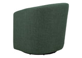 903222 Mossbrook Fabric Upholstered Swivel Accent Chair Green