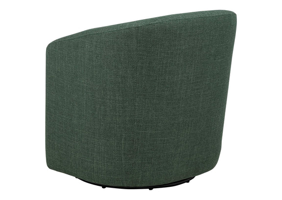 903222 Mossbrook Fabric Upholstered Swivel Accent Chair Green