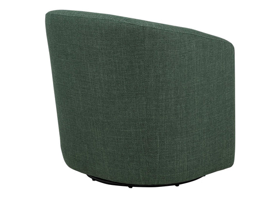 903222 Mossbrook Fabric Upholstered Swivel Accent Chair Green