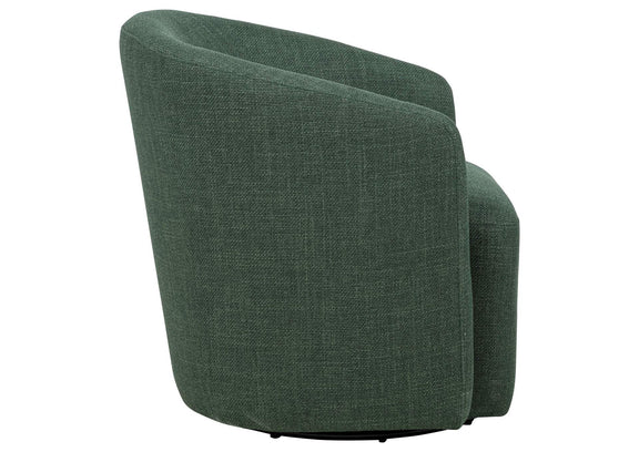 903222 Mossbrook Fabric Upholstered Swivel Accent Chair Green