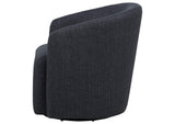 903223 Mossbrook Fabric Upholstered Swivel Accent Chair Anthracite