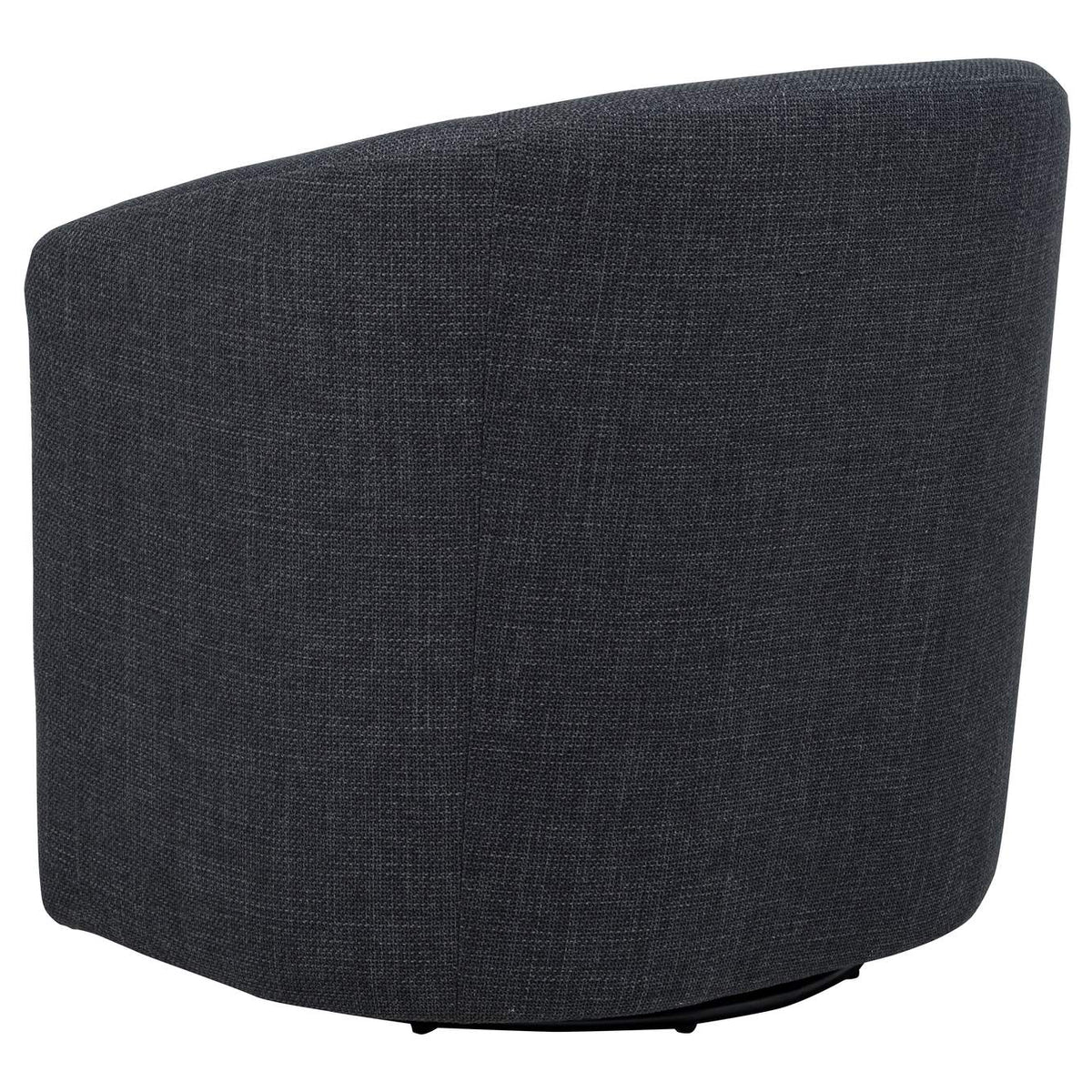 903223 Mossbrook Fabric Upholstered Swivel Accent Chair Anthracite