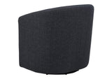 903223 Mossbrook Fabric Upholstered Swivel Accent Chair Anthracite