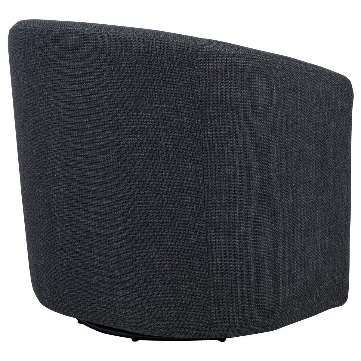 903223 Mossbrook Fabric Upholstered Swivel Accent Chair Anthracite