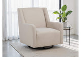 903930 Sorrel Fabric Upholstered Swivel Glider Arm Chair Latte