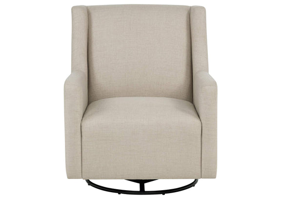 903930 Sorrel Fabric Upholstered Swivel Glider Arm Chair Latte