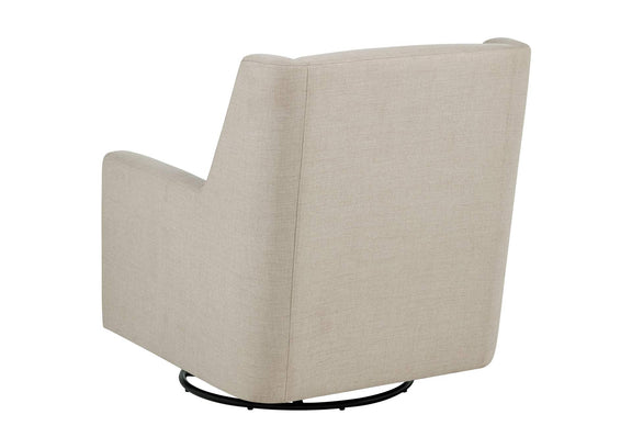 903930 Sorrel Fabric Upholstered Swivel Glider Arm Chair Latte