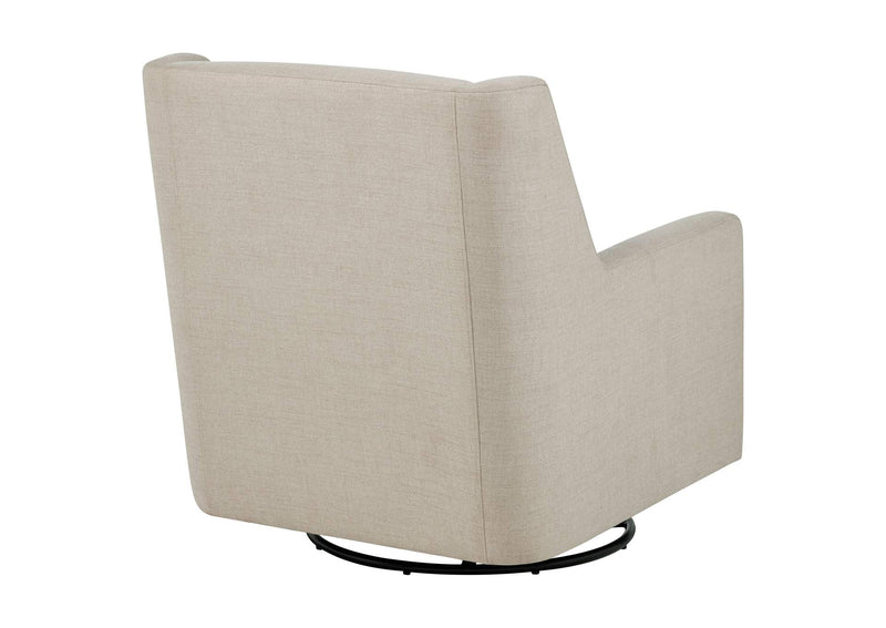 903930 Sorrel Fabric Upholstered Swivel Glider Arm Chair Latte