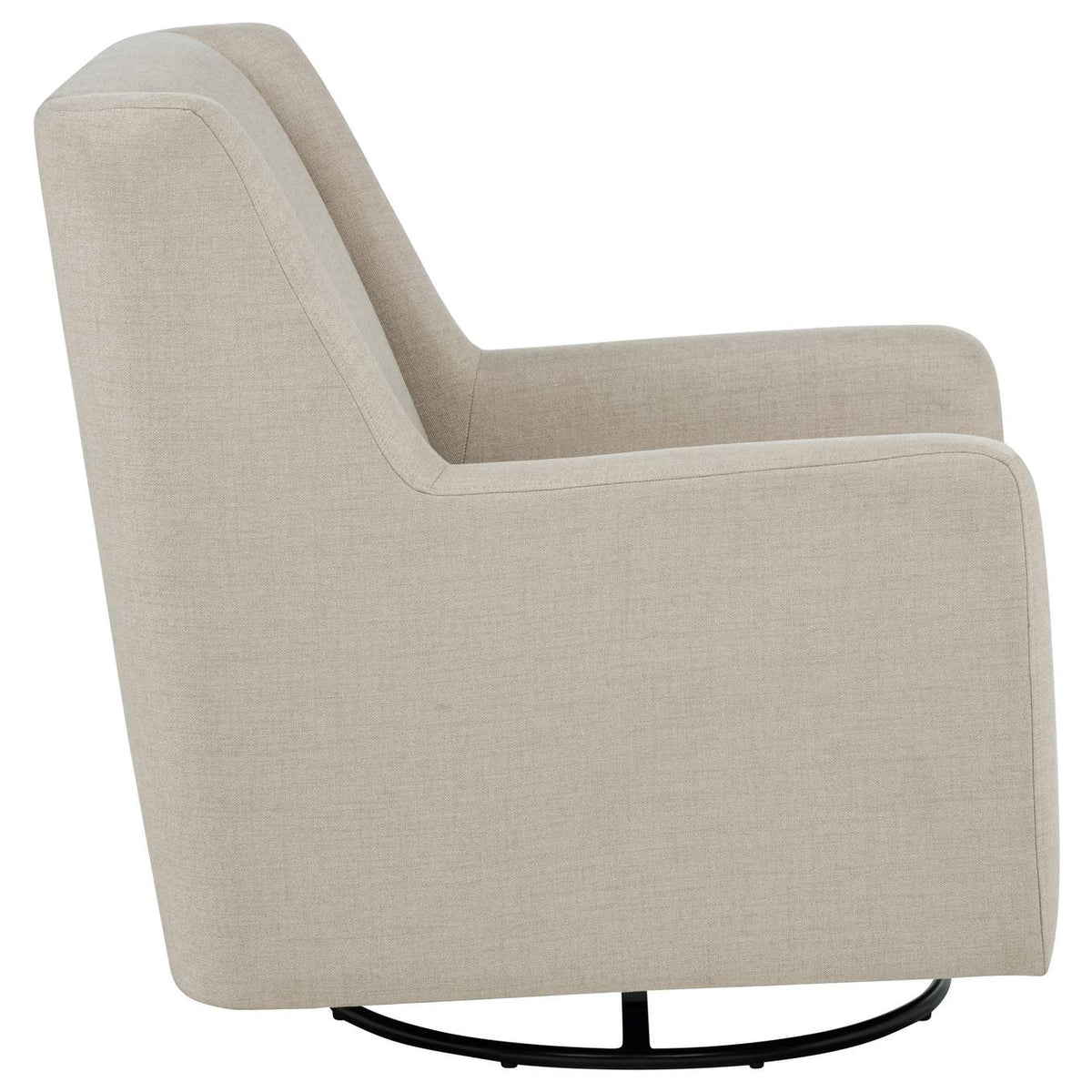 903930 Sorrel Fabric Upholstered Swivel Glider Arm Chair Latte