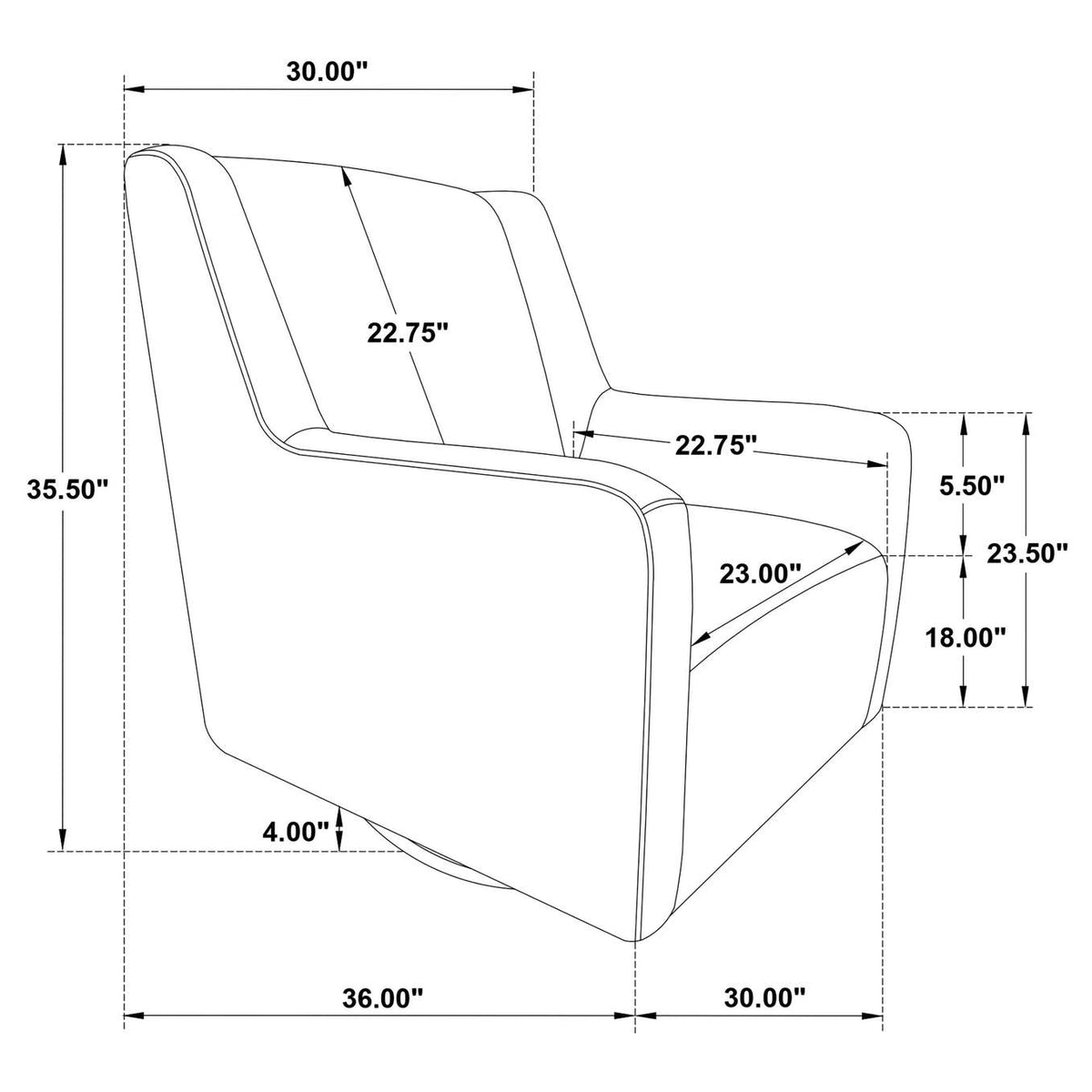 903930 Sorrel Fabric Upholstered Swivel Glider Arm Chair Latte