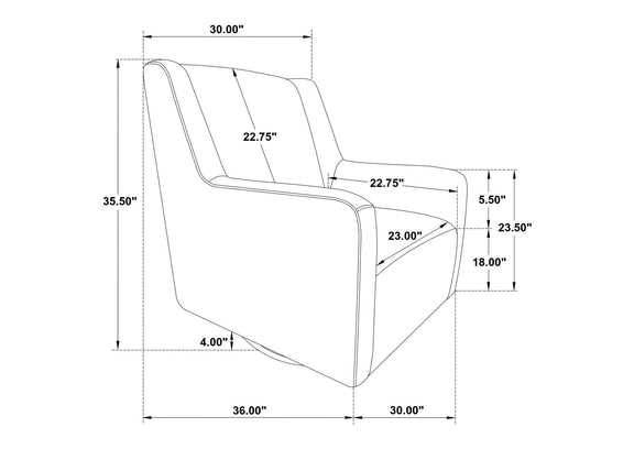 903930 Sorrel Fabric Upholstered Swivel Glider Arm Chair Latte