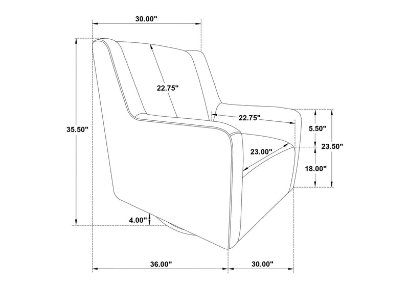 903930 Sorrel Fabric Upholstered Swivel Glider Arm Chair Latte