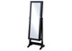 904039 Tutuola Cheval Mirror with Jewelry Storage Black