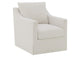904133 Winter Upholstered Sloped Arm Accent Swivel Chair Beige