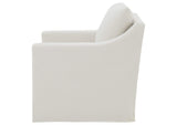 904133 Winter Upholstered Sloped Arm Accent Swivel Chair Beige