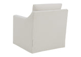 904133 Winter Upholstered Sloped Arm Accent Swivel Chair Beige