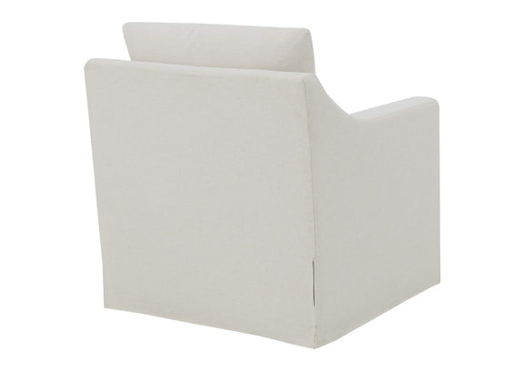 904133 Winter Upholstered Sloped Arm Accent Swivel Chair Beige