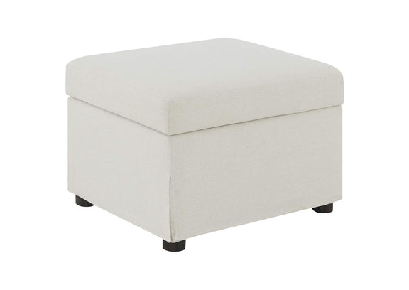 904134 Winter Upholstered Hydraulic Lift Top Storage Ottoman Beige