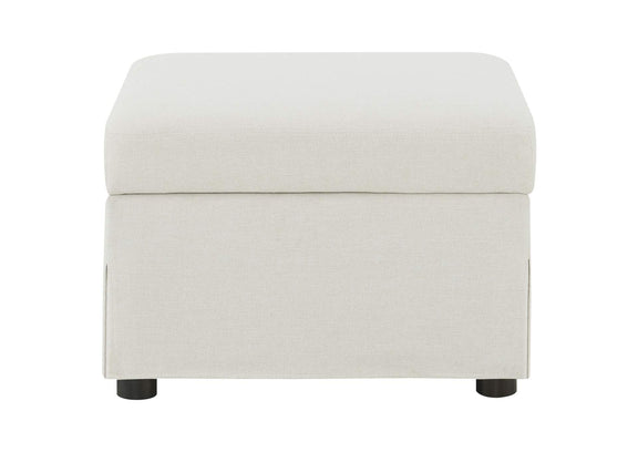 904134 Winter Upholstered Hydraulic Lift Top Storage Ottoman Beige