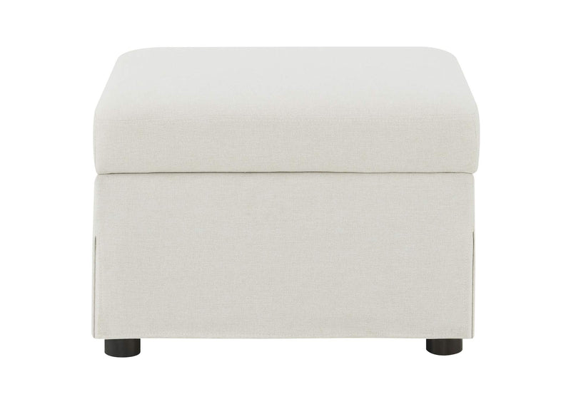 904134 Winter Upholstered Hydraulic Lift Top Storage Ottoman Beige