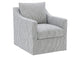 904137 Winter Upholstered Sloped Arm Accent Swivel Chair Grey