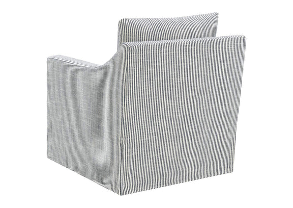 904137 Winter Upholstered Sloped Arm Accent Swivel Chair Grey