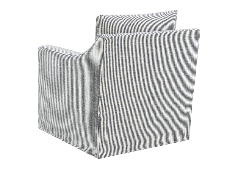904137 Winter Upholstered Sloped Arm Accent Swivel Chair Grey