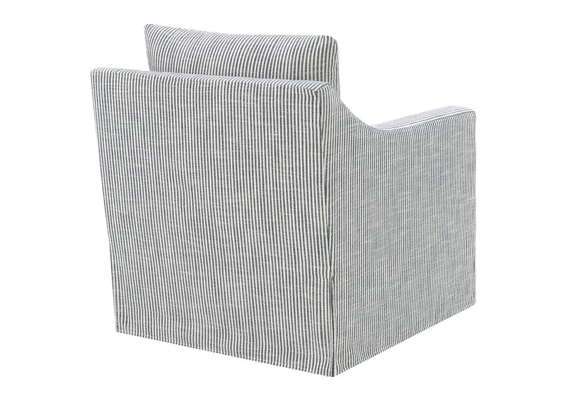 904137 Winter Upholstered Sloped Arm Accent Swivel Chair Grey