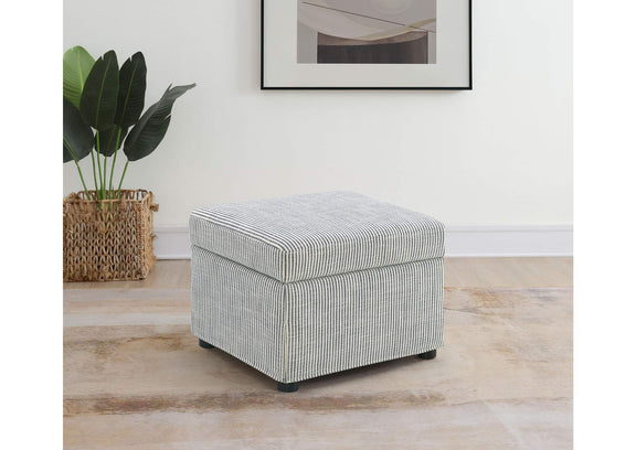 904138 Winter Upholstered Hydraulic Lift Top Storage Ottoman Grey