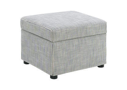 904138 Winter Upholstered Hydraulic Lift Top Storage Ottoman Grey