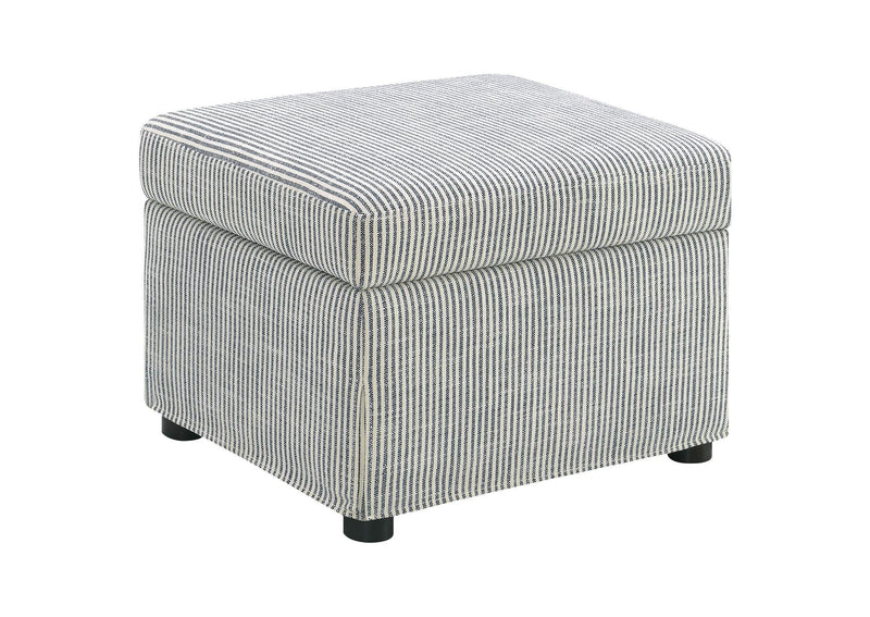 904138 Winter Upholstered Hydraulic Lift Top Storage Ottoman Grey