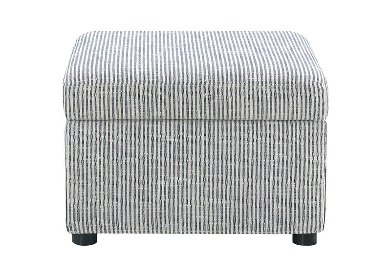 904138 Winter Upholstered Hydraulic Lift Top Storage Ottoman Grey
