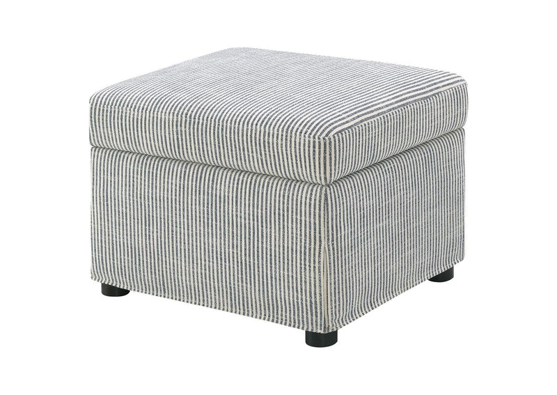 904138 Winter Upholstered Hydraulic Lift Top Storage Ottoman Grey