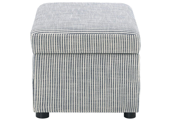 904138 Winter Upholstered Hydraulic Lift Top Storage Ottoman Grey