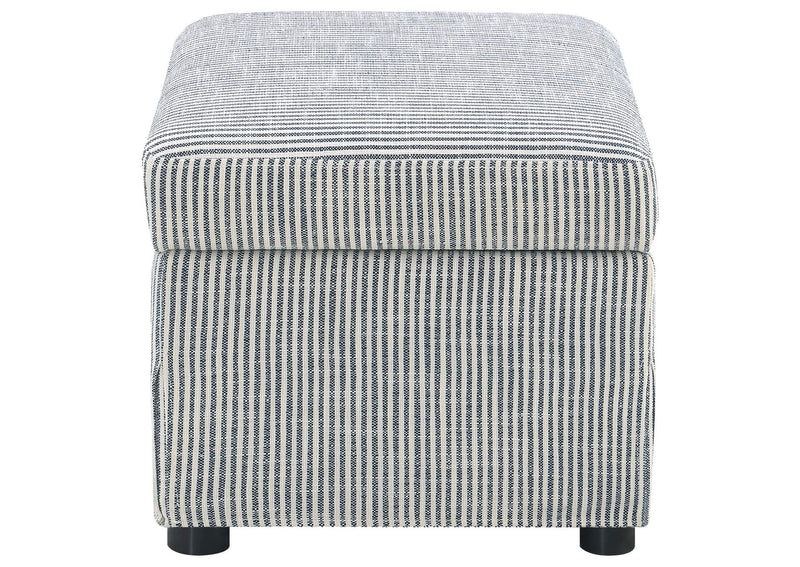 904138 Winter Upholstered Hydraulic Lift Top Storage Ottoman Grey