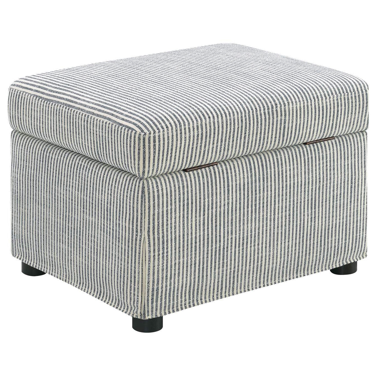 904138 Winter Upholstered Hydraulic Lift Top Storage Ottoman Grey