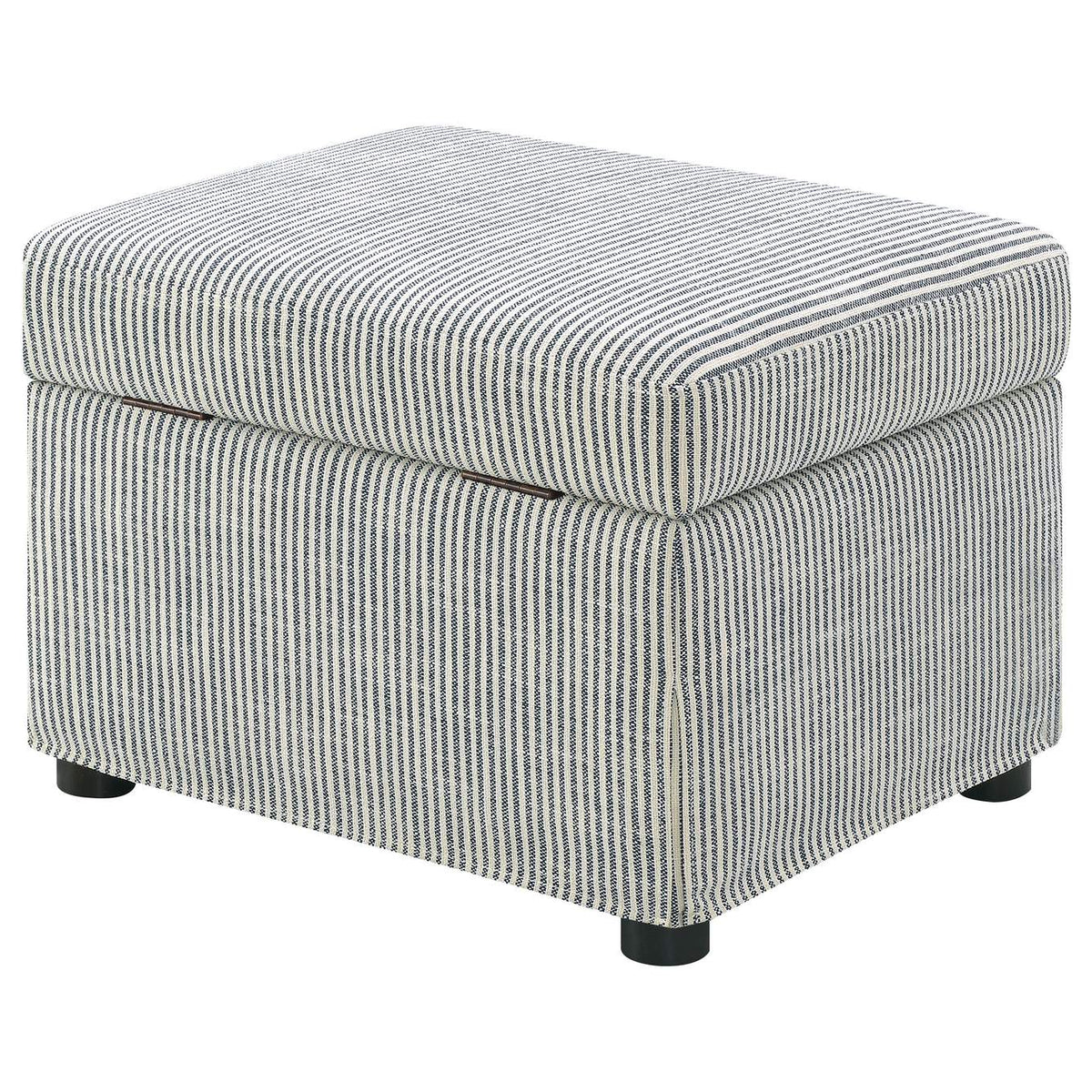 904138 Winter Upholstered Hydraulic Lift Top Storage Ottoman Grey