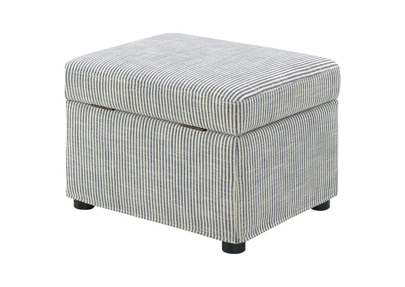 904138 Winter Upholstered Hydraulic Lift Top Storage Ottoman Grey
